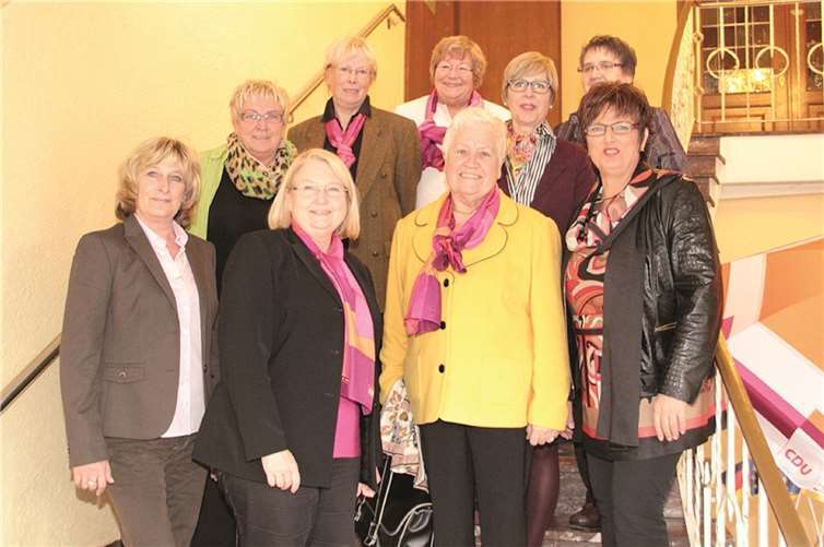 Der neue Vorstand der Frauen-Union im Kreis MYK.