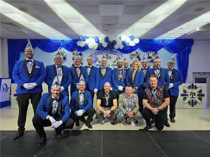 Der neue Vorstand der „KG Kornblumenblau Eich e.V.“. Foto: privat