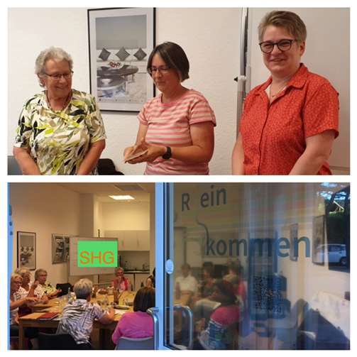 Der neue Vorstand der SHG verabschiedet Annelotte Traub Foto: Sabine Bartl
