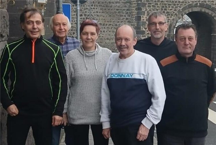 Der neue Vorstand der Steinhauer-Gesellenzunft Mayen 1891. Foto: J. Theisen 