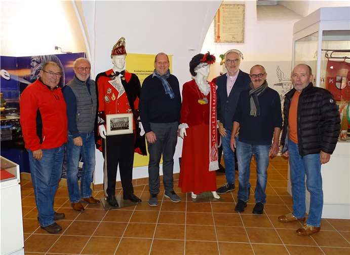 Der neue Vorstand des Fördervereins Rheinisches Fastnachtmuseum Koblenz e.V. (v.l.): Heinz Kölsch (Beisitzer), Andreas Heering (Schriftführer), Andreas Münch (Vorsitzender), Bert Flöck (stellvertretender Vorsitzender), Hermann-Josef Bretz (Schatzmeister), Martin Prümm (Beisitzer). Quelle: AKK