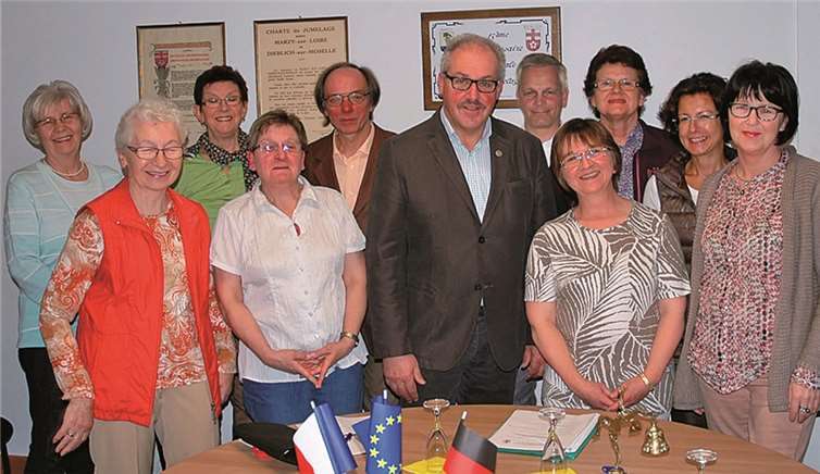 Der neue Vorstand des Freundschaftskreises Dieblich-Marzy. privat