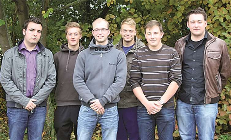 Der neue Vorstand des JGV Löhndorf (v. l.): Sven Krupp, Nicolas Koch, Christian Adams, Markus Feldhoff, Lars Frank und Max Ramacher. privat