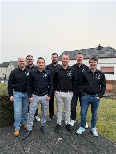 Der neue Vorstand des Junggesellenvereins „Einigkeit“ Oeverich-Niederich e.V.  Foto: privat