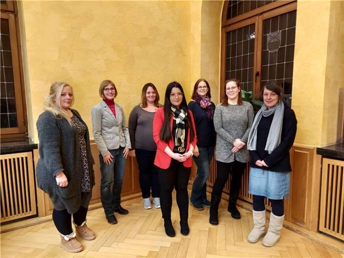 Der neue Vorstand des Kreiselternausschusses für den Kreis Ahrweiler (v.li.): Stephanie Mauren, Ariane Pentzin, Jennifer Jungen, Katja Wilhelm, Nicole Niepel, Simone Pohl und Kathrin Dörr. Foto: Kreisverwaltung Ahrweiler