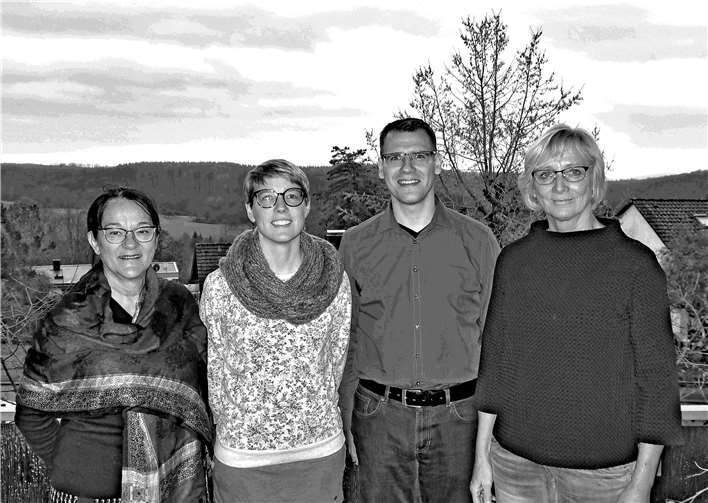 Der neue Vorstand des OV Höhr-Grenzhausen (v.l.n.r.: Dr. Anne Schmidt-Peters, Antje Knieper, Marlon Wrasse, Doris Holste-Klebula). Foto: Bündnis 90/Die Grünen