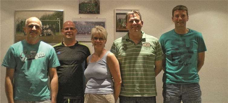 Der neue Vorstand des SV GW Berg-Freisheim: S. Declair, M. Bergk, M. Vogt, K. Schmitz und S. Fey. Privat