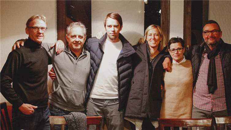 Der neue Vorstand des TCM Blau-Gold. Foto: privat