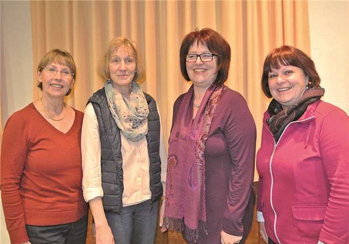 Der neue Vorstand ist der alte: Irmgard Zeh, Beatrix Eble, Petra Daniel und Brigitte Günterberg. privat