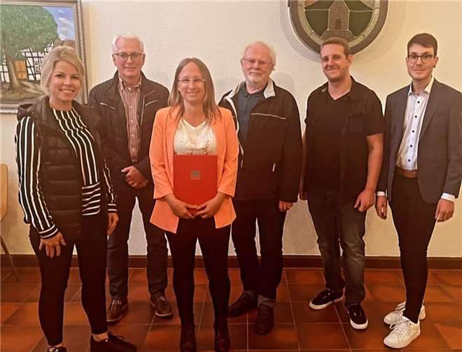 Der neue Vorstand mit Lana Horstmann. Foto: privat