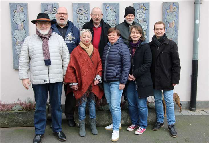 Der neue Vorstand (v.L.n.R.): Franz Kloos, Dieter Thran, Angelika Thran, Matthias Schneider, Tanja Reuter, Horst-Werner Bergs, Yvonne Schmitt und Patrick Jungbluth Fotos: privat