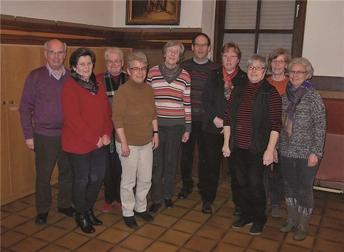Der neue Vorstand (v.l.): Heinrich Breitbach, Monika Leinz, Liesel Lanser, Birgit Müller-Leersch, Karola Breitbach, Ernst Ellerich, Irmhild Funk, Inge Lohner-Wirtz, Hilde Ellerich, Petra Hörsch. Privat