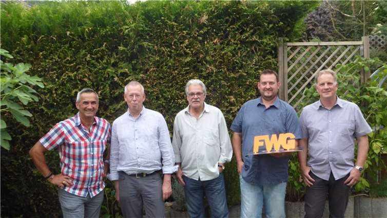 Der neue Vorstand (v.l.): Ralf Kirschbaum (2. Vorsitzender), Roland Thees (Kassierer), Michael Schneider (1. Vorsitzender), Andreas Salz (Geschäftsführer), Jörg Klapdohr (Beisitzer). Foto: privat