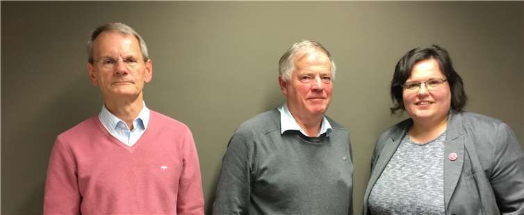 Der neue Vorstand (v.l.): Theo Preus (Kassierer), Dieter Hutya (Vorsitzender) und Kerstin Hutya (Schriftführerin). Privat