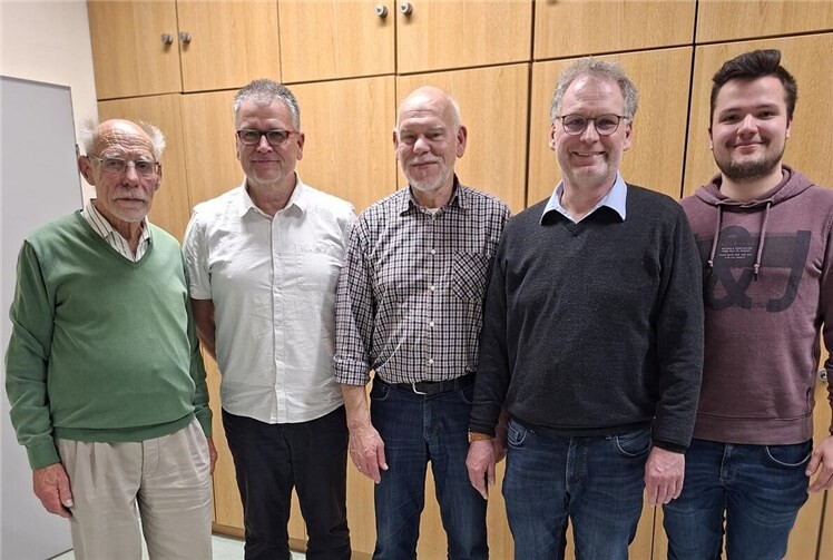 Der neue Vorstand (v.l.) Walter Mombauer, Friedhelm Sebastian, Rainer Rönn, Dr. Klaus Scholz, Justus Ulrich. Foto: Christiane Böttcher
