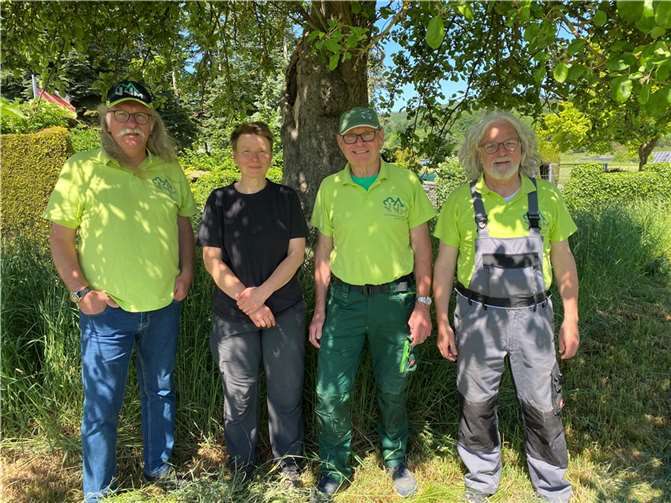 Der neue Vorstand (v.l.): Wolfgang Melzer (2.Vorsitzender), Melanie Paatsch (Schriftführerin), Wolfgang Klein (1.Vorsitzender), Richard Kluthe (Kassierer).  Foto: privat