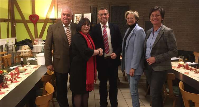 Der neue Vorstand: (v.li.) Guido Ernst, MdL, Ingrid Meumerzheim, Horst Gies, MdL, Silvia Mühl, Petra Schneider. Fotos: privat