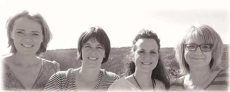 Der neue Vorstand (v.li.): Judith Schnack, Bettina Fischer, Jasmin Klein u. Sonja Werner. privat