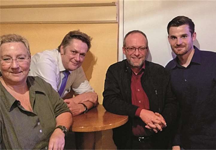 Der neue Vorstand (v.l.n.r.): Ingrid Bäumler, Thomas Beckgerd, Michael Kühler, Benedikt Ball. privat