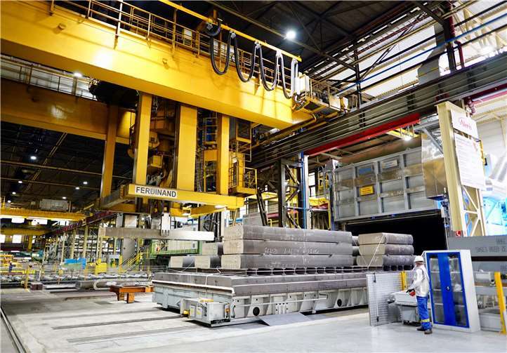 Der neue Vorwärmofen.Quelle: Aleris Koblenz