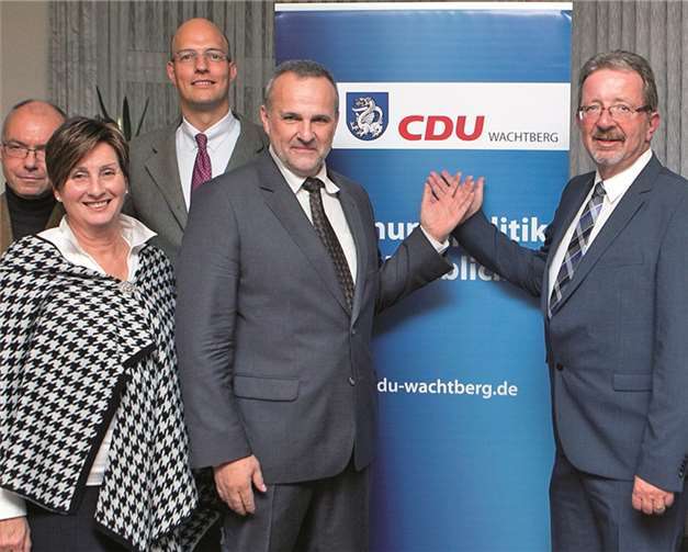 Der neue geschäftsführende Vorstand der CDU Wachtberg (v.l.): Frank Bauer-Siewert, Rita Braun, Jörg von Wülfing, Jörg Schmidt und Franz-Josef Jäger.-JOST-