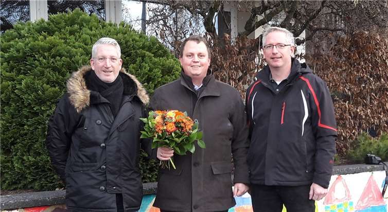 Der neue mit dem alten Vorstand der CDU-Fraktion: (v.l.) Christoph Spitzner, Jürgen Binder, Achim Stein. CDU Hillscheid