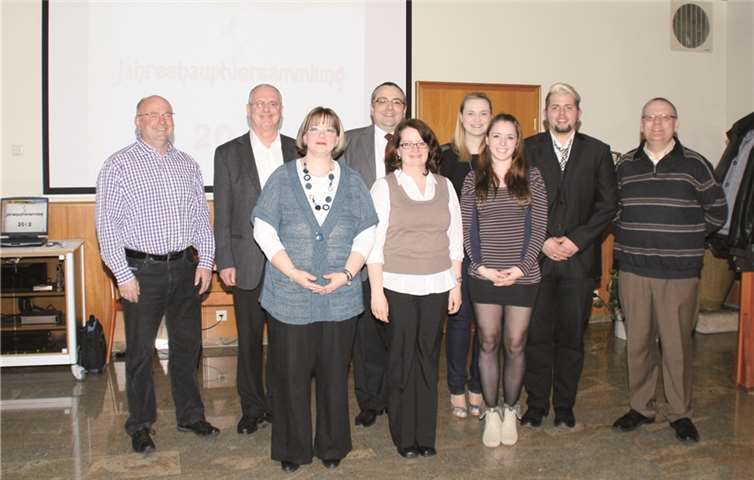 Der neue und alte Vorstand.  Privat