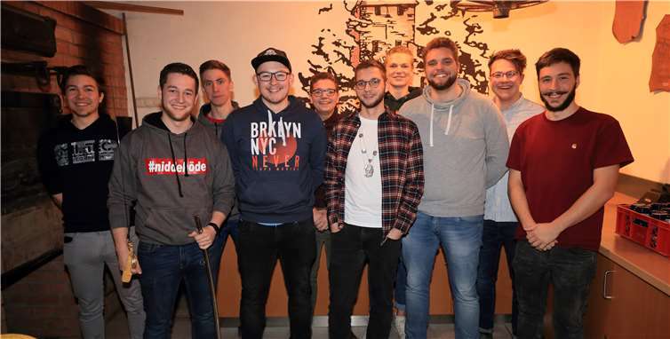 Der neue vorstand der Niddehöde Jonge stellt sich vor. Foto: Niddehöde Jonge