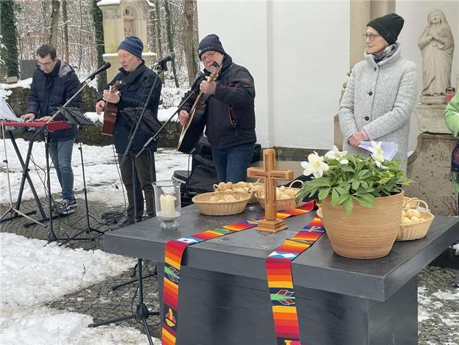 Der ökumenische Gottesdienst wurde musikalisch bereichert.