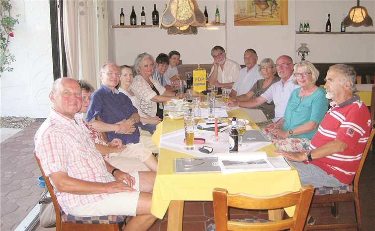Der offene Stammtisch war gut besucht. privat