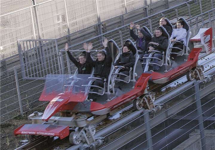 Der ring°racer ist in Betrieb und verspricht Fahrerlebnis pur. Archiv