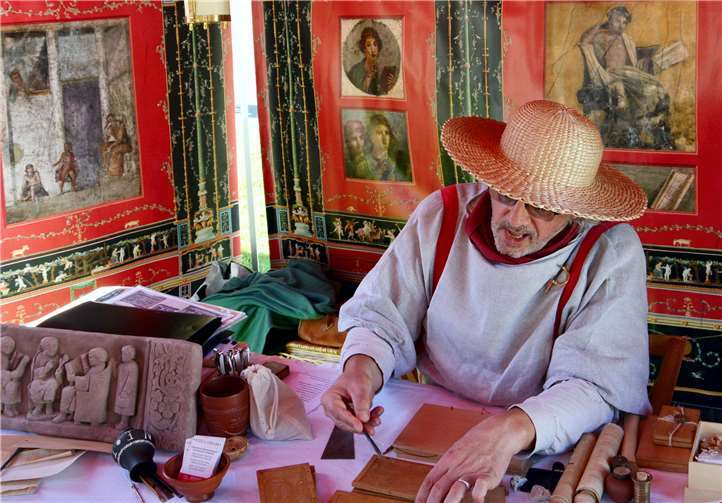 Der römische Alltag vor fast 2000 Jahren spiegelt sich bei „Limes Live“ in vielen Facetten wieder. Fotos: Uwe Rindsfüßer