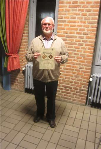 Der scheidende Präses des Bürgervereins, Winfrid Reers, wurde auf der diesjährigen Jahreshauptversammlung zum Ehrenmitglied ernannt.