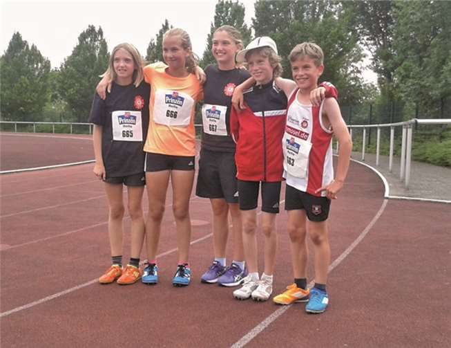 Der schlagkräftige TV-Nachwuchs von links: Josi Balles, Ella Lehrmann, Lilli Balles, Lucas Raueiser und Lennart Mohr.privat