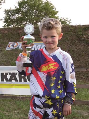 Der sechsjährige Luc Bellersheim vom MCC Ohlenberg holte sich den zweiten Platz.