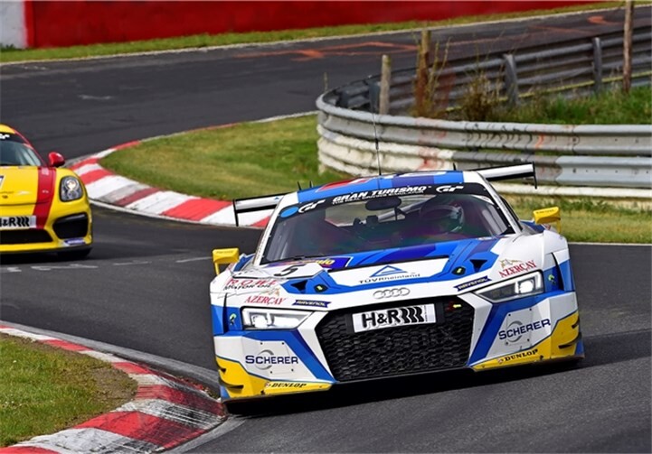 Der siegreiche Phoenix Audi R8 LMS.