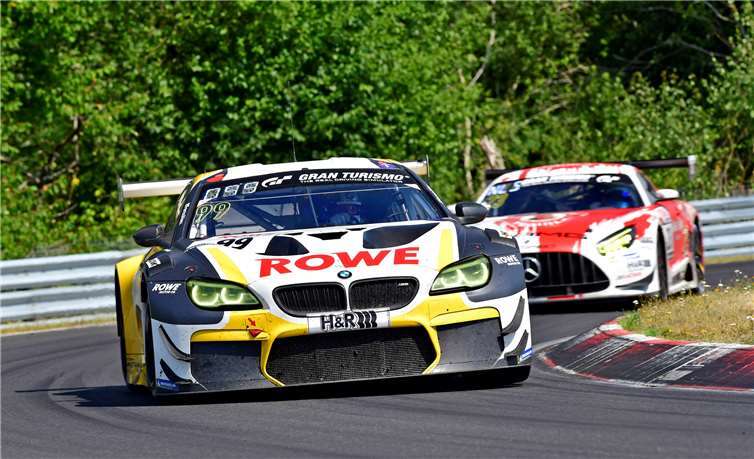 Der siegreiche ROWE BMW M6 GT3.