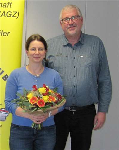 Der stellvertretende Vorsitzende Michael Vitten gratulierte Dr. Steffi Beckmann zur Wahl als neue Vorsitzende der AGZ Ahrweiler.Foto: privat
