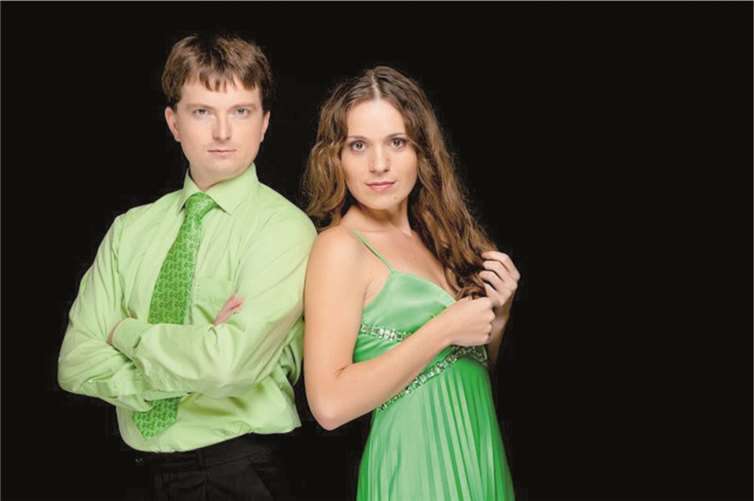 Der tschechische Violinist Pavel Burdych und die slowakischen Pianistin Zuzana Beresová bilden das Tschechoslowakische Kammerduo. privat