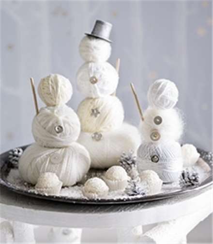 Der umgarnte Schnellmann ist eine schöne Dekoidee.Ferrero