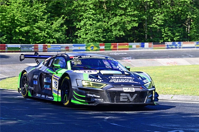 Der unter anderem von Andreas Ziegler pilotierte Audi R8 LMS GT3 des Teams équipe vitesse.