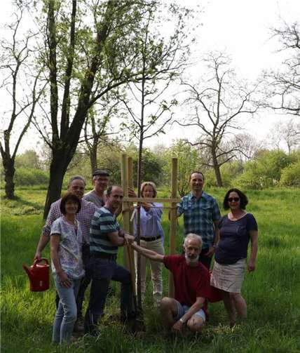 Der vierte Baum des Jahres wurde gepflanzt. privat
