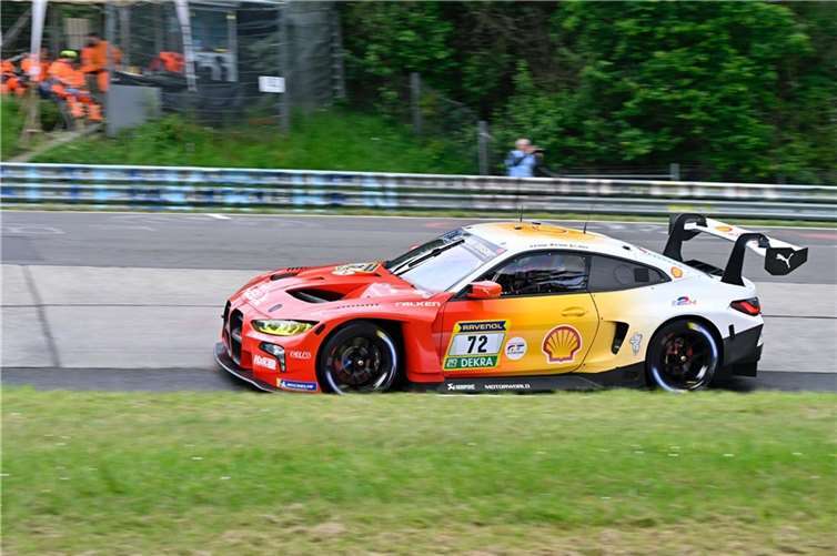 Der von der Pole Position aus ins Rennen gegangene RMG-BMW M4 GT3 belegte am Ende Rang drei.