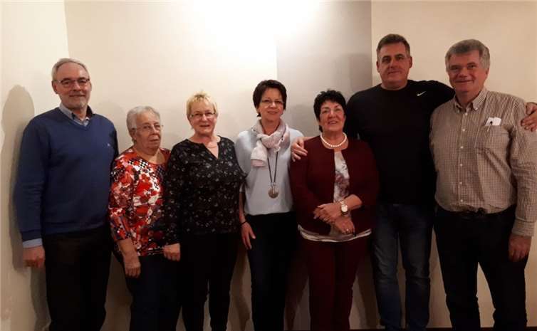 Der wieder gewählte Vorstand: Amtmann Helmut Müller, Kassiererin Helma Weinand, Beisitzerin Brunhilde Dümler, Schriftführerin Roswitha Müller, Beisitzerin Ute Genn, Pressewart Thomas Mayer, stellv. Amtmann Egon Fuhrmann. (v.l.n.r.)Foto: privat