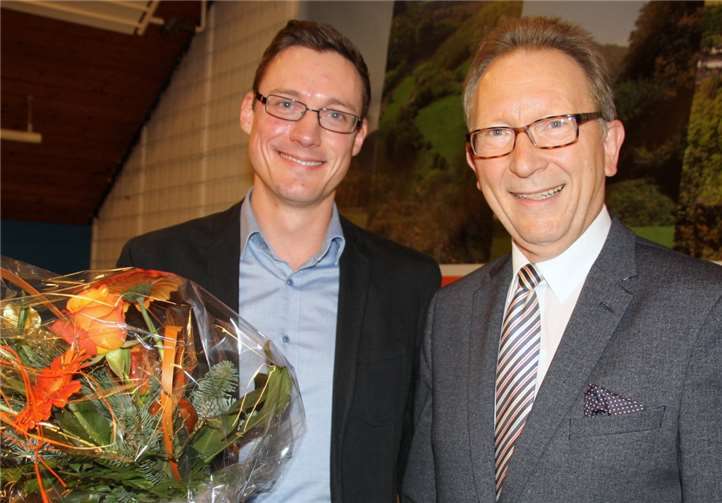 Der wiedergewählte Jörg Röder (li.) mit dem Kreisvorsitzenden der CDU, Erwin Rüddel MdB. CDU Neuwied