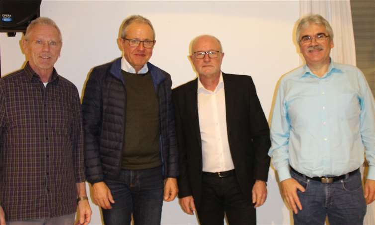 Der wiedergewählte Vorstand des RSC Rheinbach, v.l.: Jürgen Schmidt, Ulf Walbrül, Josef Göttlicher und Albert Christ.Familie Schmidt