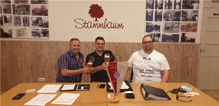 Der wiedergewählte Vorstand, von links: Vorsitzender Markus Manstein, 2. Vorsitzender Christian Manthey, Kassenwart Michael Wendel.Foto: privat