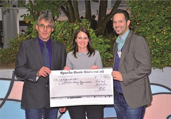DerGewinnsparverein der Sparda-Bank Südwest e.V. unterstützte mit einem Scheck.