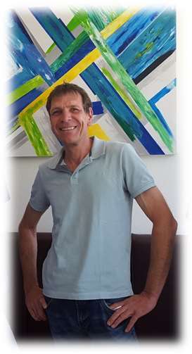Abstrakte Kunst von Detlev Wieteck Detlev Wieteck. Foto: privat