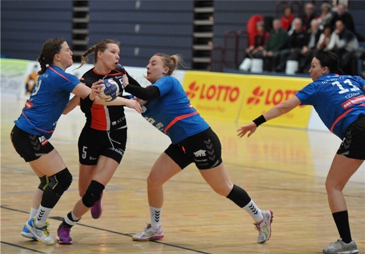Diana Sabljak im Spiel gegen die Miezen aus Trier. Vulkan-Ladies Koblenz/Weibern